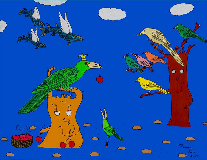 « A chacun sa Cerise ! » tableau (76 cm X 56 cm) 500 €