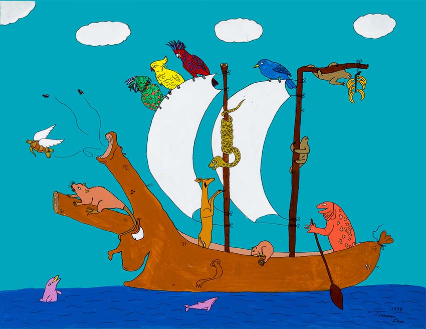 « Nouvelle Vague ! » tableau (76 cm X 56 cm) 500 €