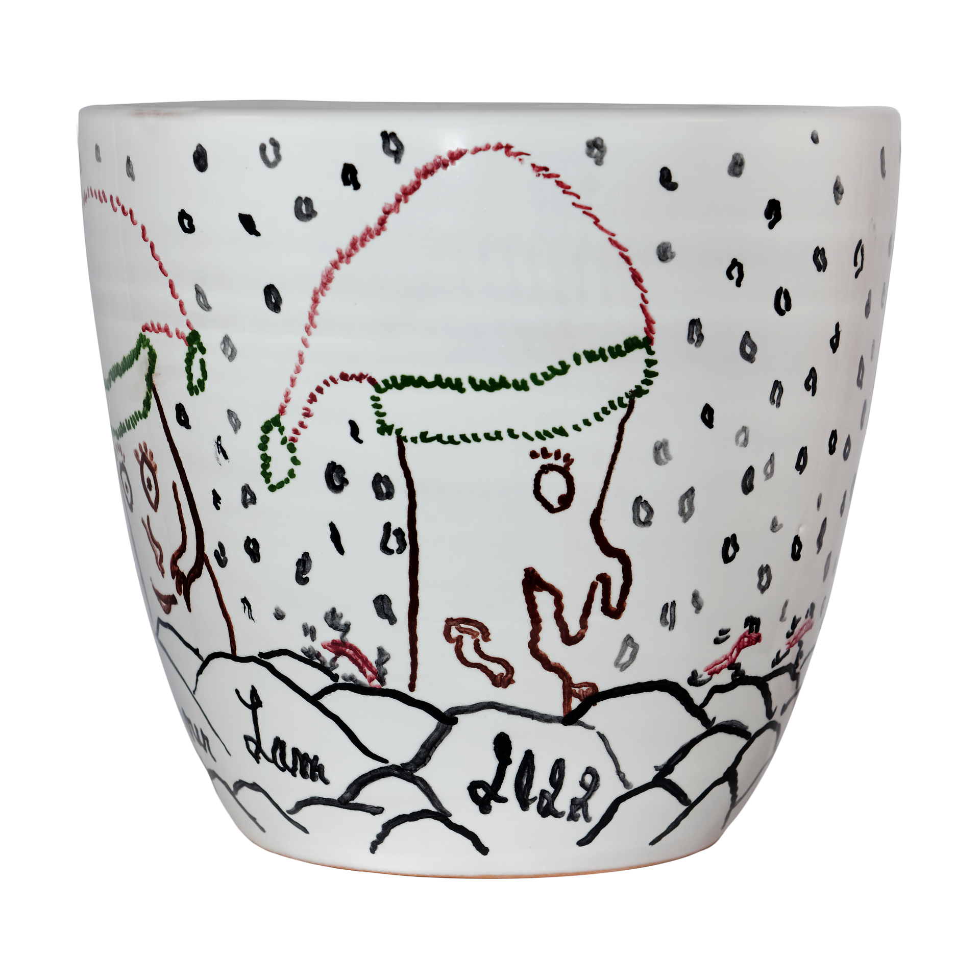 « La neige des ancêtres ! » (Ht 17 cm X Ø 16 cm) 60 €