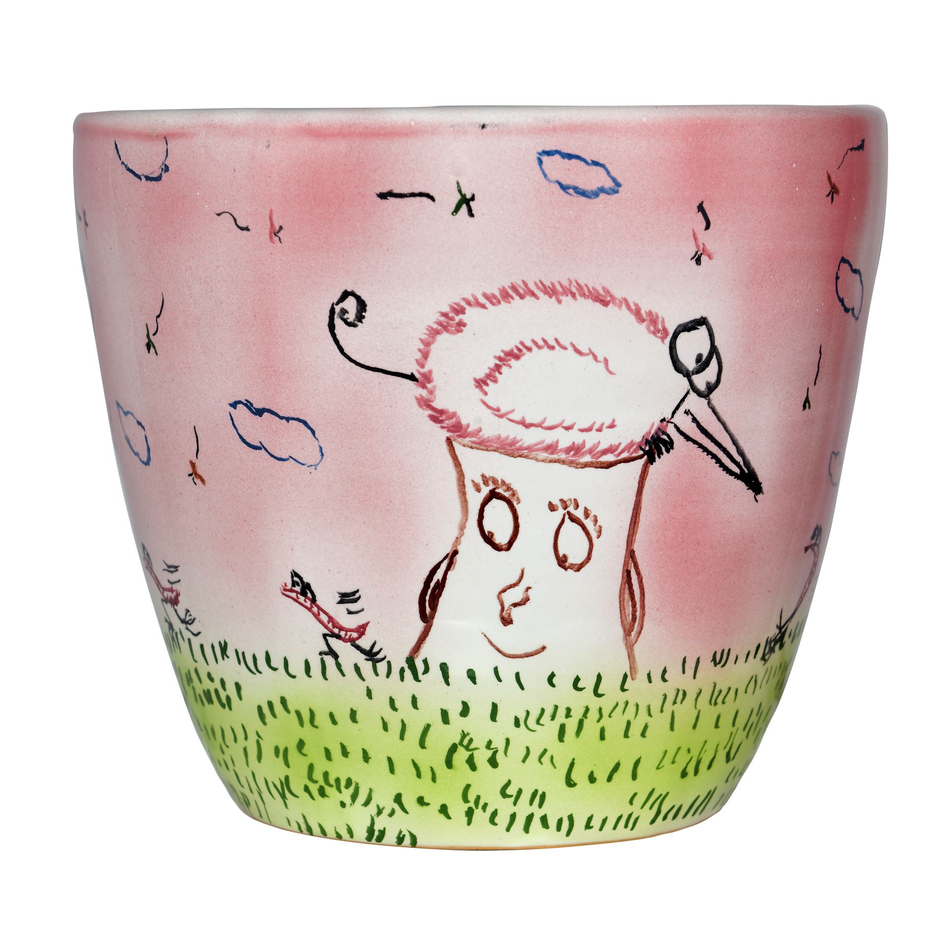 « Un souffle poudré » Pot (Ht 17 cm X Ø 16 cm) 60 €