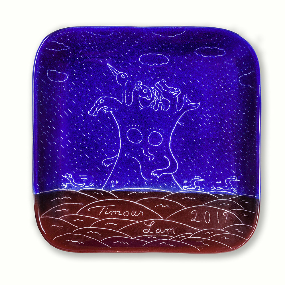 « L’écho de la pluie » (37 cm X 37 cm) 300 €